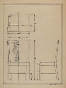 Chair, 1935/1942. Creator: Harold Smith.
