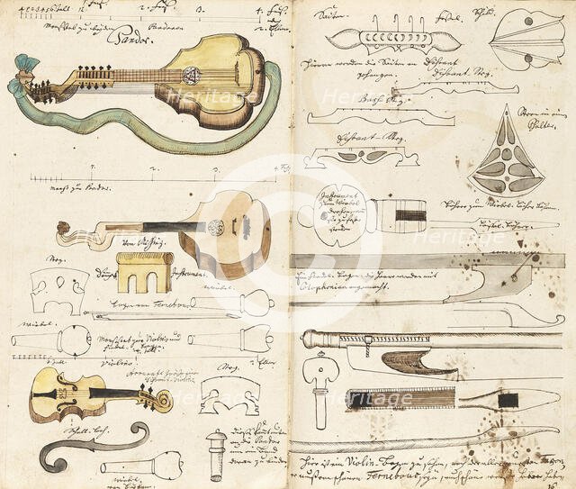Music manuscript "From Miners Music", ca 1760. Creator: Anonymous.