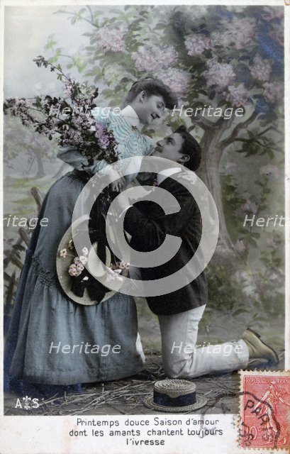 French romantic postcard, c1900. Artist: Unknown