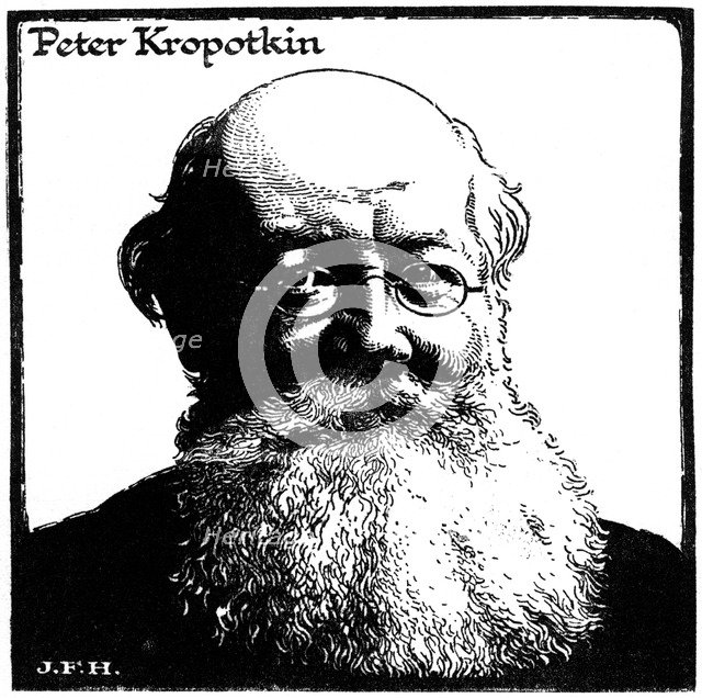 Peter Kropotkin, Russian anarchist, c1920. Artist: Unknown