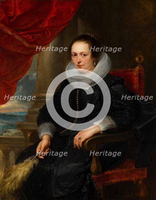 Portrait of a Woman, possibly Clara Fourment (1593-1643). Creator: Peter Paul Rubens.