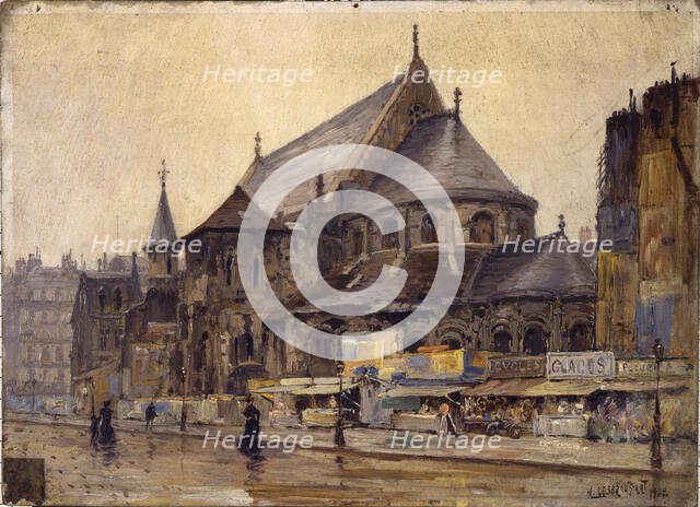 Apse of Saint-Martin-des-Champs church, 1902. Creator: A Lesbroussart.