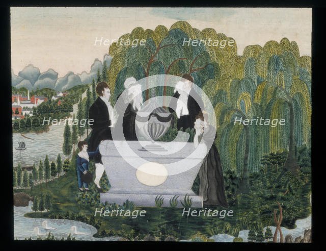 Mourning picture, ca. 1810. Creator: Unknown.