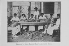 Learning to make baskets; Saint Athanasius' School; [Brunswick, Georgia], (1923?). Creator: Unknown.