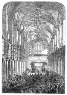 Reopening of the Chapel in the Royal Palace of Frederiksborg, Denmark, 1864. Creator: Unknown.