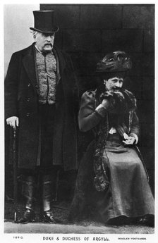 The Duke and Duchess of Argyll, late 19th or early 20th century. Artist: Unknown