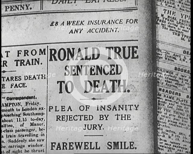 A Cover of One of Alfred Harmsworth, 1st Viscount Northcliffe's Newspapers..., 1922. Creator: British Pathe Ltd.