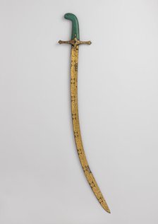 Saber, Turkish, probably Istanbul, 1522-66. Creator: Unknown.