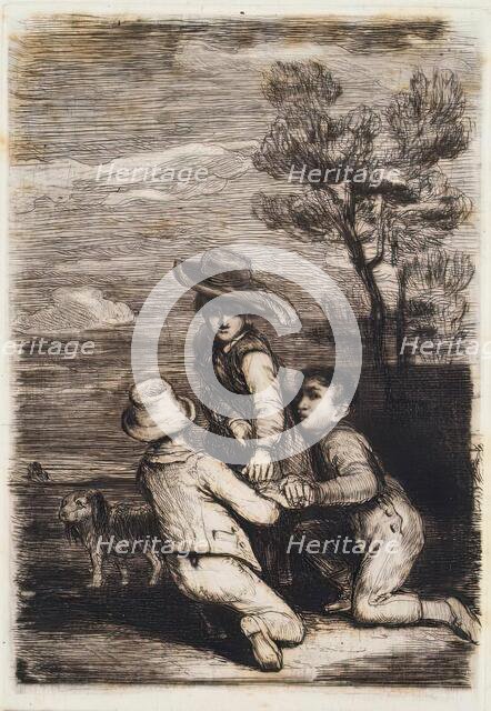 The Sedan Chair, c1815. Creator: David Wilkie.