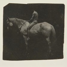 Samuel Murray Astride Eakins' Horse "Billy", c. 1892. Creator: Thomas Eakins.