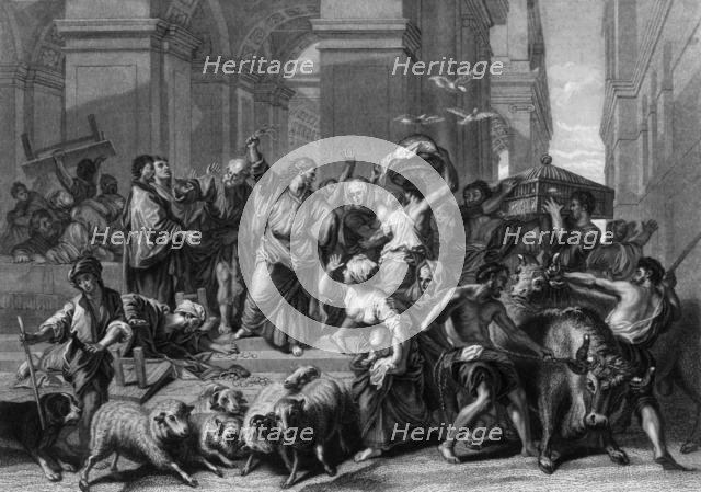 'Make not my Father's house an house of merchandise', mid 19th century. Creator: William Henry Mote.