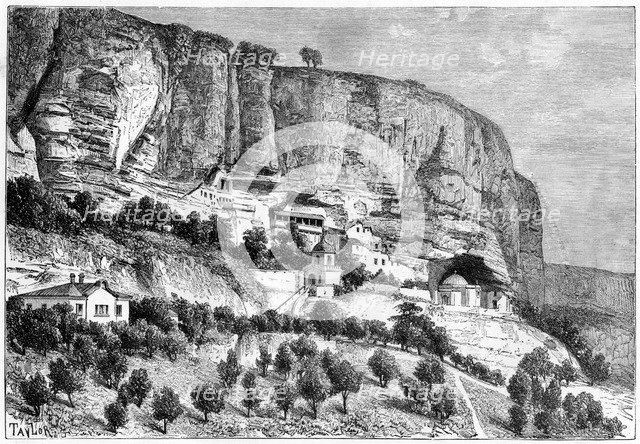 Grottoes of Djoufout-Kaleh, Russia, 1890.Artist: Taylor