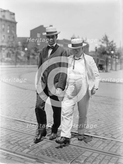 William O'Connell Bradley, Governor of Kentucky, Right, with Sen. N. Bryan, 1913. Creator: Harris & Ewing.