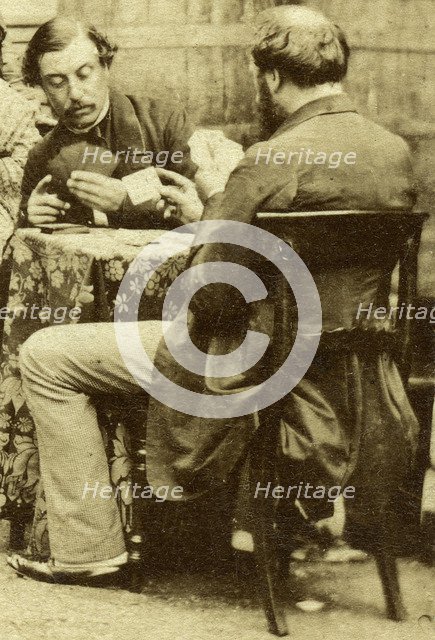 'Chess and Cards', c1850s. Artist: Unknown