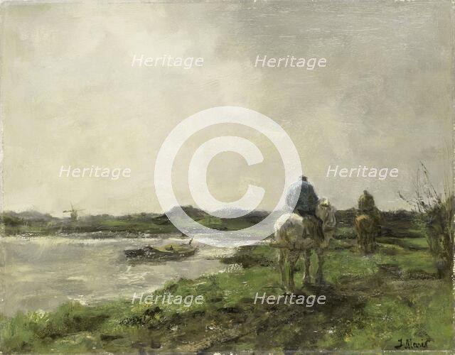 Towpath, c.1896. Creator: Jacob Henricus Maris.