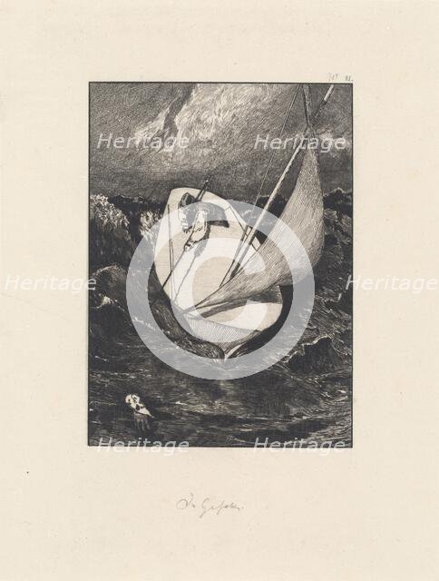 Rescue (Rettung), 1878/1880. Creator: Max Klinger.