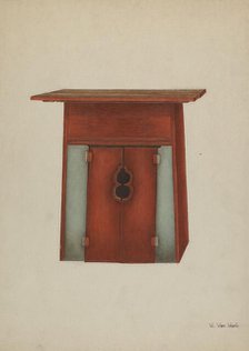 Altar for Chinese Temple, c. 1939. Creator: Vera Van Voris.