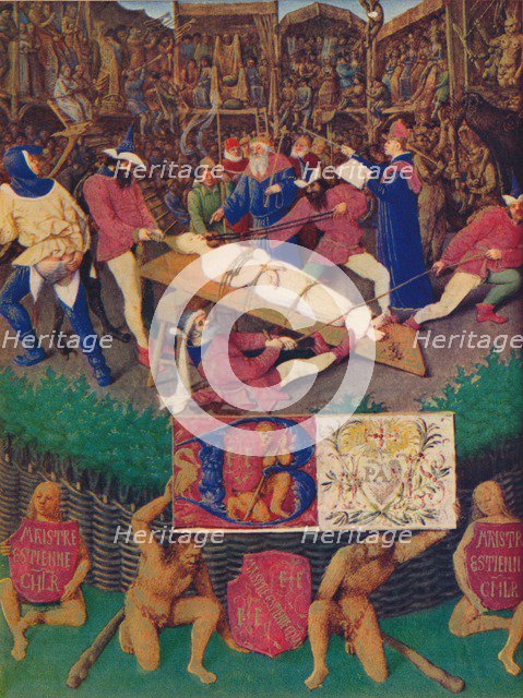 'The Martyrdom of St. Apolline', c1455, (1939). Creator: Jean Fouquet.
