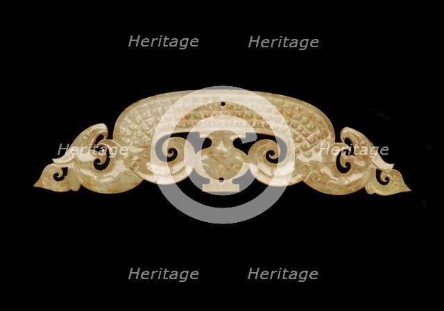 Pendant with two dragon heads, Eastern Zhou dynasty, 475-221 BCE. Creator: Unknown.