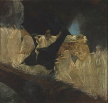 Parsifal. Titurel's funeral. Creator: Fortuny y Madrazo, Mariano (1871-1949).