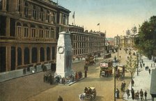 The Cenotaph, Whitehall, London, c1920. Creator: Unknown.