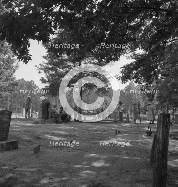 Annual cleansing day at Wheeley's Church, Person County, North Carolina, 1939. Creator: Dorothea Lange.