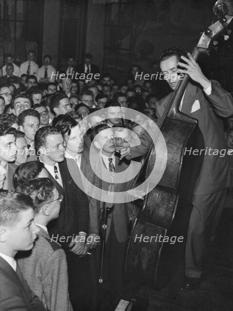Portrait of Eddie Safranski, 1947 or 1948. Creator: William Paul Gottlieb.