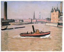 'The Port of Hamburg', 1909.  Artist: Albert Marquet