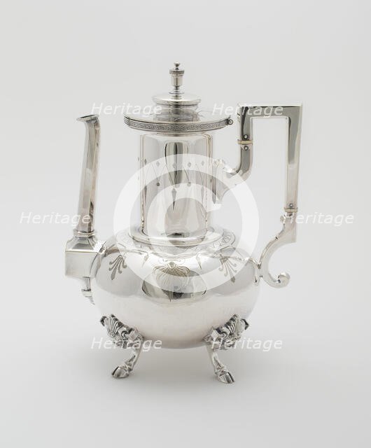 Coffee Pot, part of Tea and Coffee Service, 1878. Creator: Rogers Smith and Company.