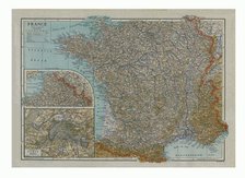 Map of France, c1910. Creator: Emery Walker Ltd.