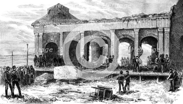 Ruins of the Rocket Store-House after the Explosion, 1883. Creator: Unknown.