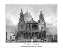 St Paul's Cathedral, London, 1804.Artist: Reeve