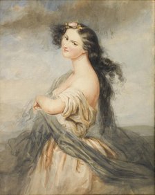 Portrait of Juliette Drouet (1806-1883). Creator: Voillemot, André-Charles (1823-1893).