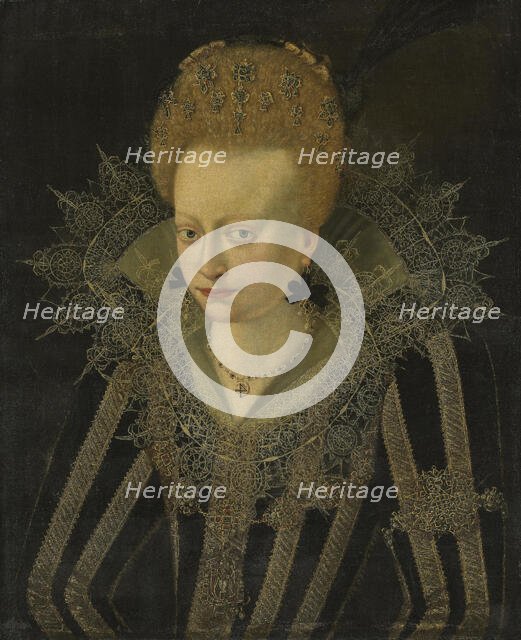 Portrait of Kirsten Munk, c1615. Creator: Jacob Van Der Doordt.