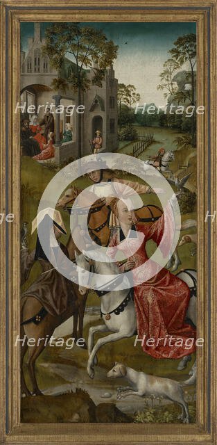 A hawking party, c1500. Creator: Anonymous.