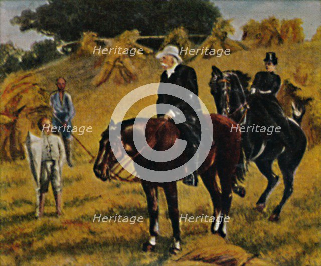 ''Fürst Bismarck 1815-1898 als Gutsherr. - Gemälde von Marz', 1934. Creator: Unknown.