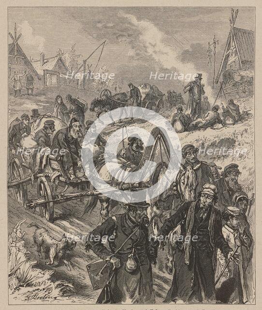 From the persecution of Jews in Russia: A journey to the West, c 1882. Creator: Broling, Gustaf (1831-1904).