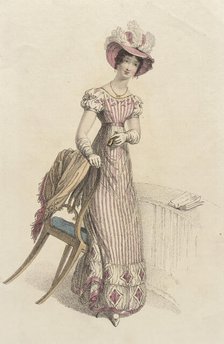 Fashion Plate (Opera Dress), 1824. Creator: Rudolph Ackermann.