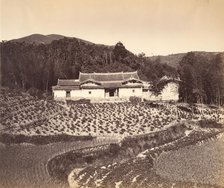 Teafield & Josshouse at Peling, ca. 1869. Creator: Attributed to Tung Hing.