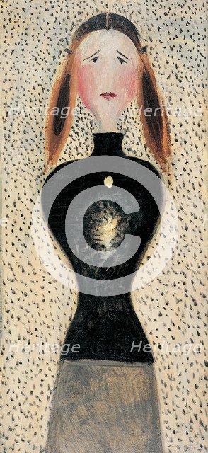 Figure en face, 1915-1916. Artist: Schlemmer, Oskar (1888-1943)