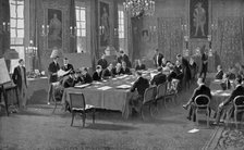 Signing the treaty of London, May 1913, (c1920). Artist: Unknown