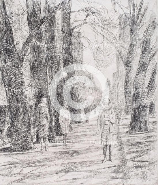 Lafayette Square, Washington, 1926. Creator: Frederick Childe Hassam.