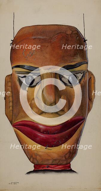 Marionette (Detail), c. 1937. Creator: Elmer Weise.