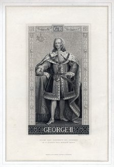George II of Great Britain.Artist: T Brown