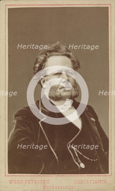 Portrait of Henrik Ibsen (1828-1906), 1874. Creator: Photo studio  Johannes Petter Lindegaard; Christiania ().