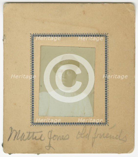 Photograph of Mattie Jones, ca. 1870. Creator: Unknown.