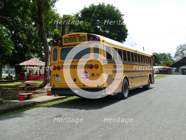 Thomas Built school bus, Costa Rica 2018. Creator: Unknown.