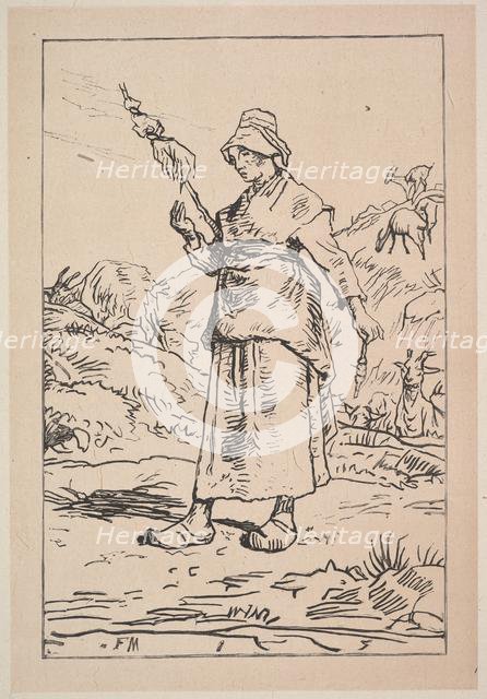 Spinner from the Auvergne, 1830-99. Creator: Unknown.