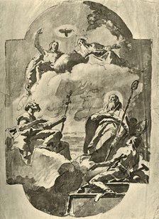 'The Trinity and Saints', mid 18th century, (1928). Artist: Giovanni Battista Tiepolo.