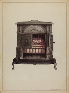 Franklin Stove, 1938. Creator: J. Howard Iams.